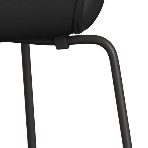 Fritz Hansen 3107 Chair Full Upholstery, Warm Graphite/Soft Black