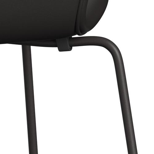 Fritz Hansen 3107 Chair Full Upholstery, Warm Graphite/Soft Black Brown