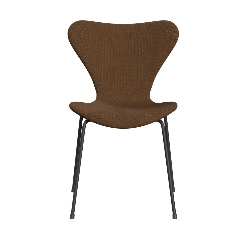 Fritz Hansen 3107 Chair Full Upholstery, Warm Graphite/Steelcut Chocolate Light