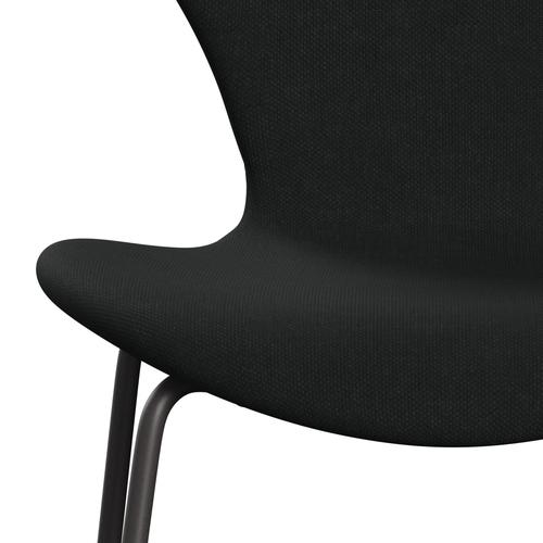 Fritz Hansen 3107 Chair Full Upholstery, Warm Graphite/Steelcut Black