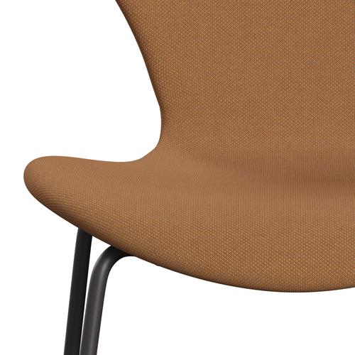 Fritz Hansen 3107 Chair Full Upholstery, Warm Graphite/Steelcut Trio Camel