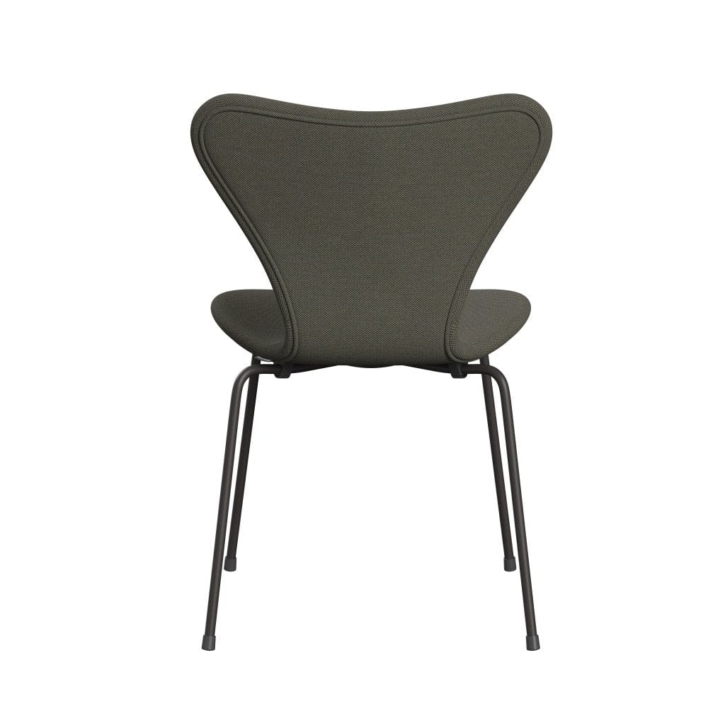 Fritz Hansen 3107 Chair Full Upholstery, Warm Graphite/Steelcut Trio Grey/Green