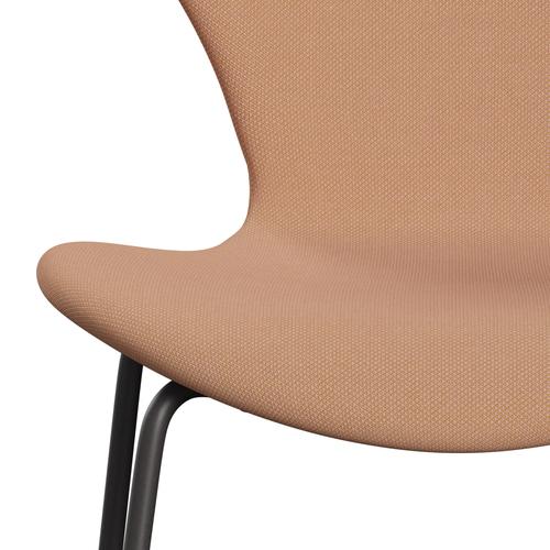 Fritz Hansen 3107 Chair Full Upholstery, Warm Graphite/Steelcut Trio Nude