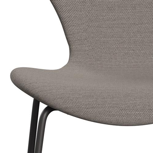 Fritz Hansen 3107 Chair Full Upholstery, Warm Graphite/Steelcut Trio Pink/White/Black