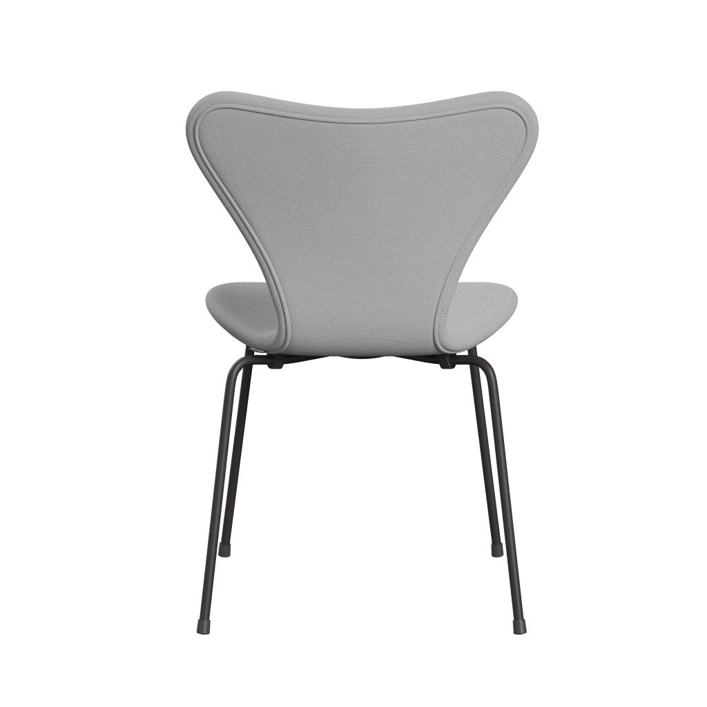 Fritz Hansen 3107 Chair Full Upholstery, Warm Graphite/Steelcut Trio White & Light Grey