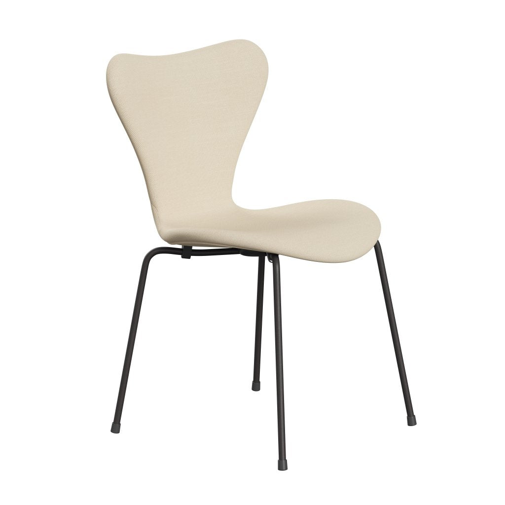 Fritz Hansen 3107 Chair Full Upholstery, Warm Graphite/Steelcut White