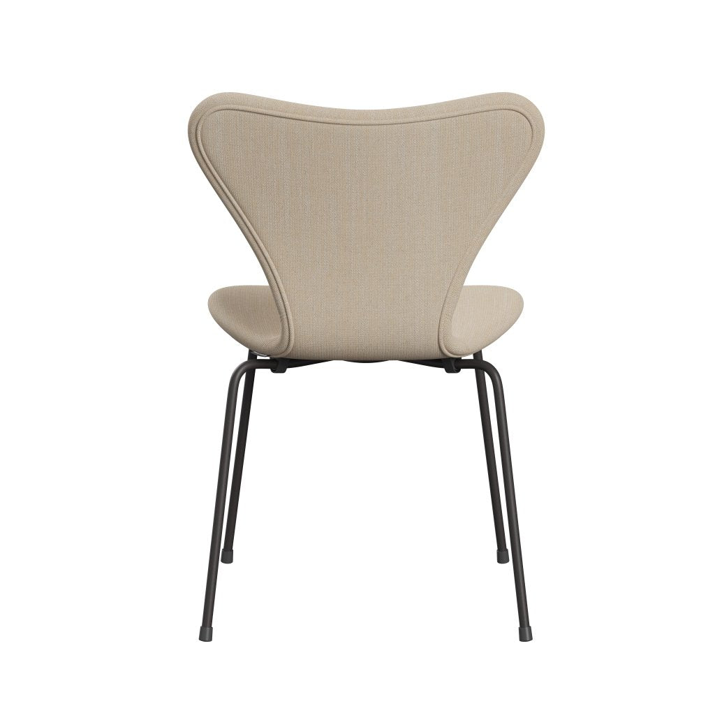 Fritz Hansen 3107 Chair Full Upholstery, Warm Graphite/Sunniva 2 Crème/Sand