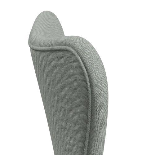 Fritz Hansen 3107 Chair Full Upholstery, Warm Graphite/Sunniva 2 Mint Green