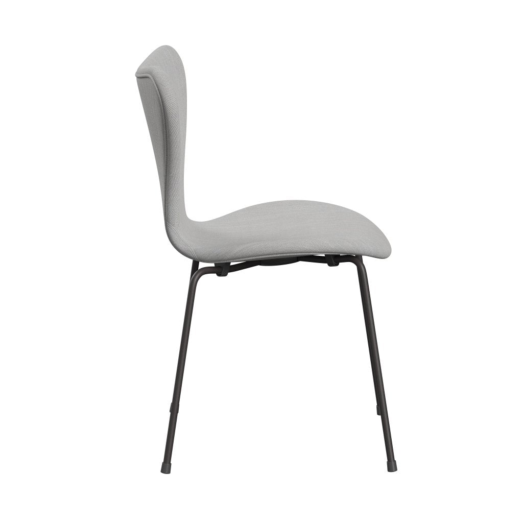 Fritz Hansen 3107 Chair Full Upholstery, Warm Graphite/Sunniva 2 Natural/Light Grey