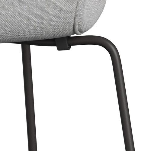 Fritz Hansen 3107 Chair Full Upholstery, Warm Graphite/Sunniva 2 Natural/Light Grey