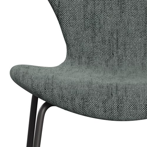 Fritz Hansen 3107 Chair Full Upholstery, Warm Graphite/Sunniva 2 Black/White