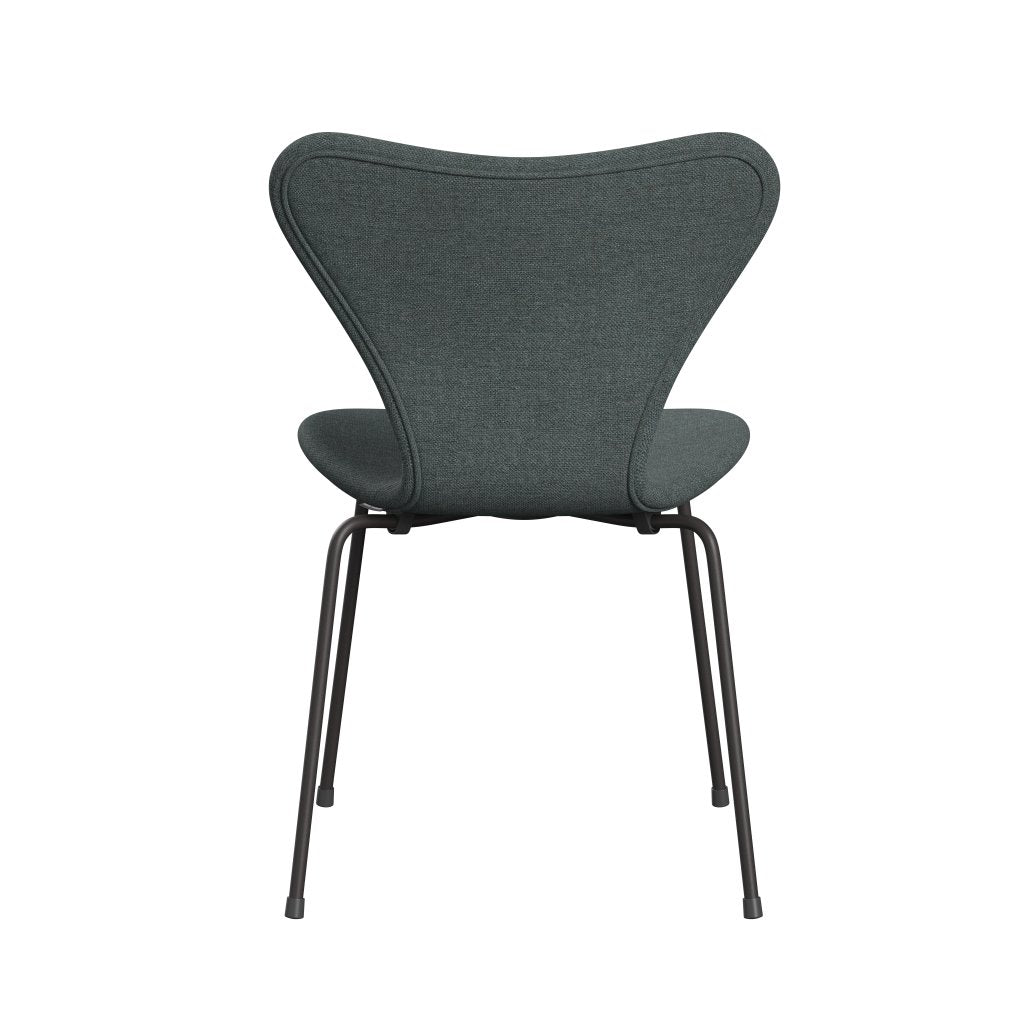 Fritz Hansen 3107 Chair Full Upholstery, Warm Graphite/Sunniva 2 Steel Grey