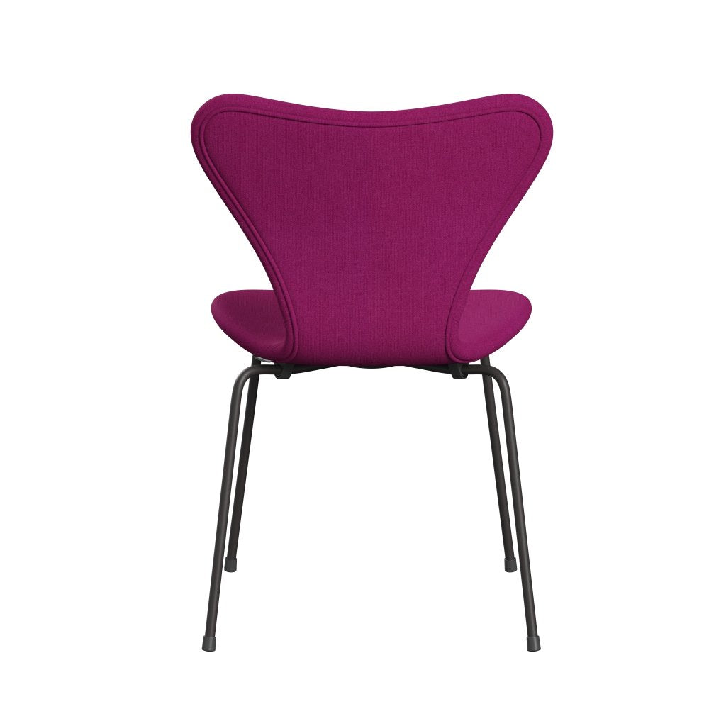 Fritz Hansen 3107 Chair Full Upholstery, Warm Graphite/Tonus Pink