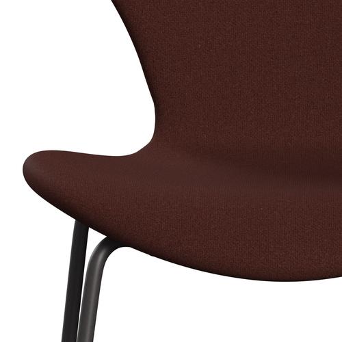 Fritz Hansen 3107 Chair Full Upholstery, Warm Graphite/Tonus Warm Brown (Ton374)