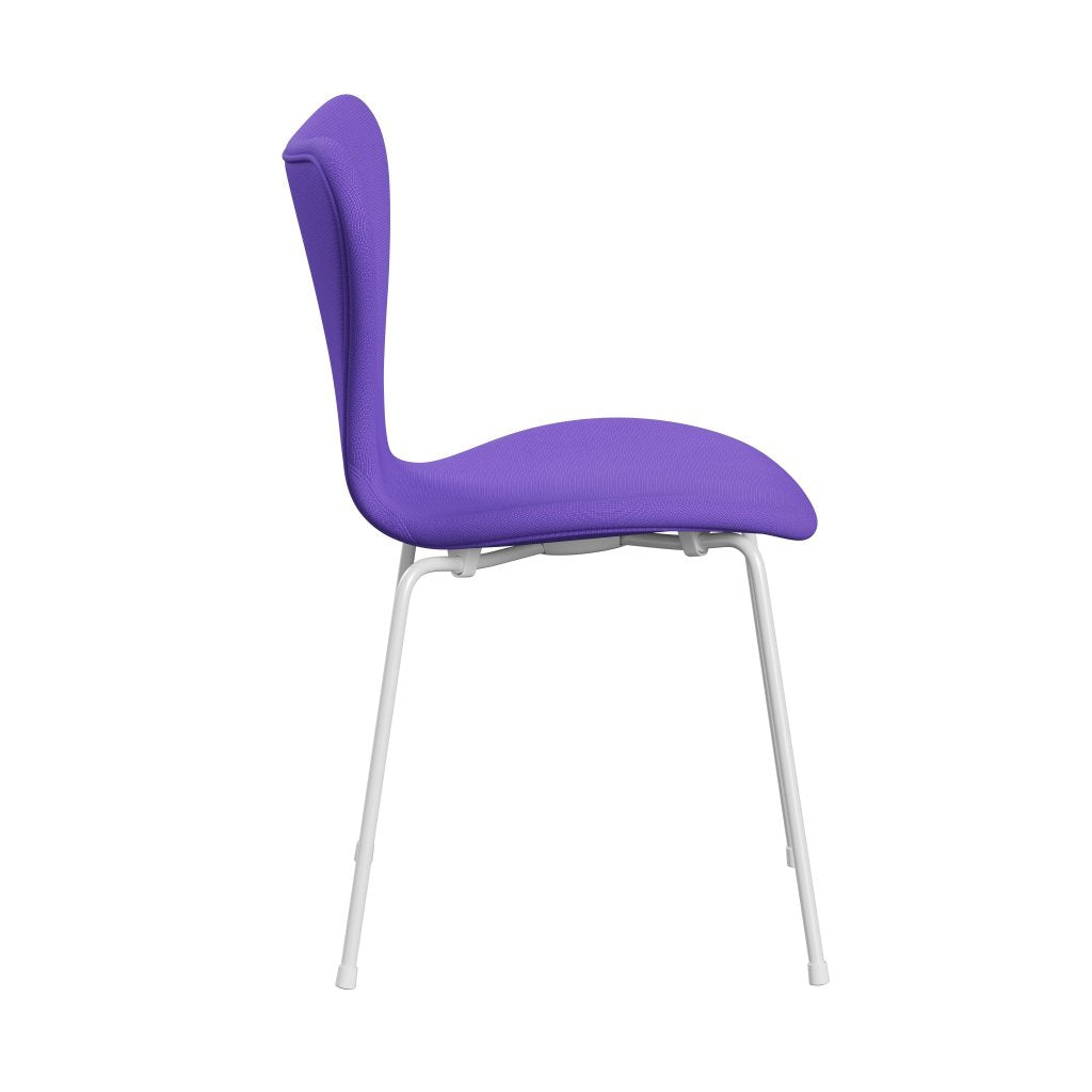 Fritz Hansen 3107 Chair Full Upholstery, White/Fame Violet Light