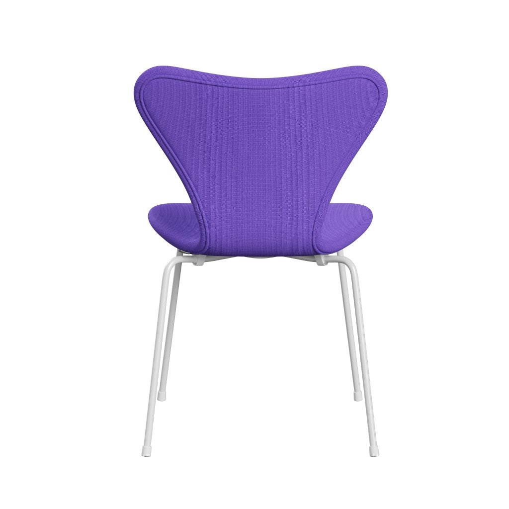 Fritz Hansen 3107 Chair Full Upholstery, White/Fame Violet Light