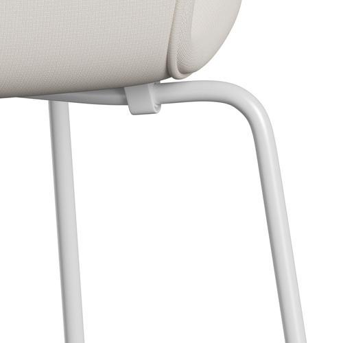 Fritz Hansen 3107 Chair Full Upholstery, White/Fame White