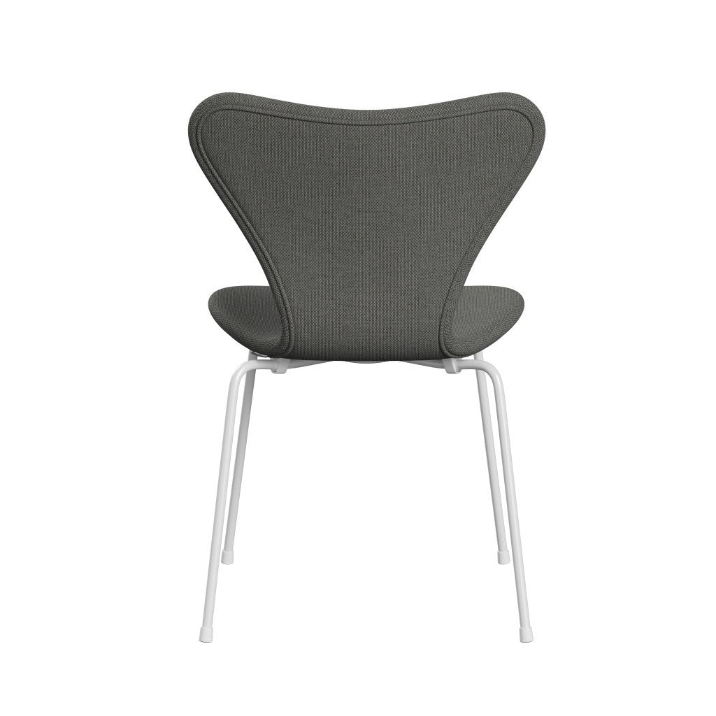 Fritz Hansen 3107 Chair Full Upholstery, White/Re Wool Taupe/Natural