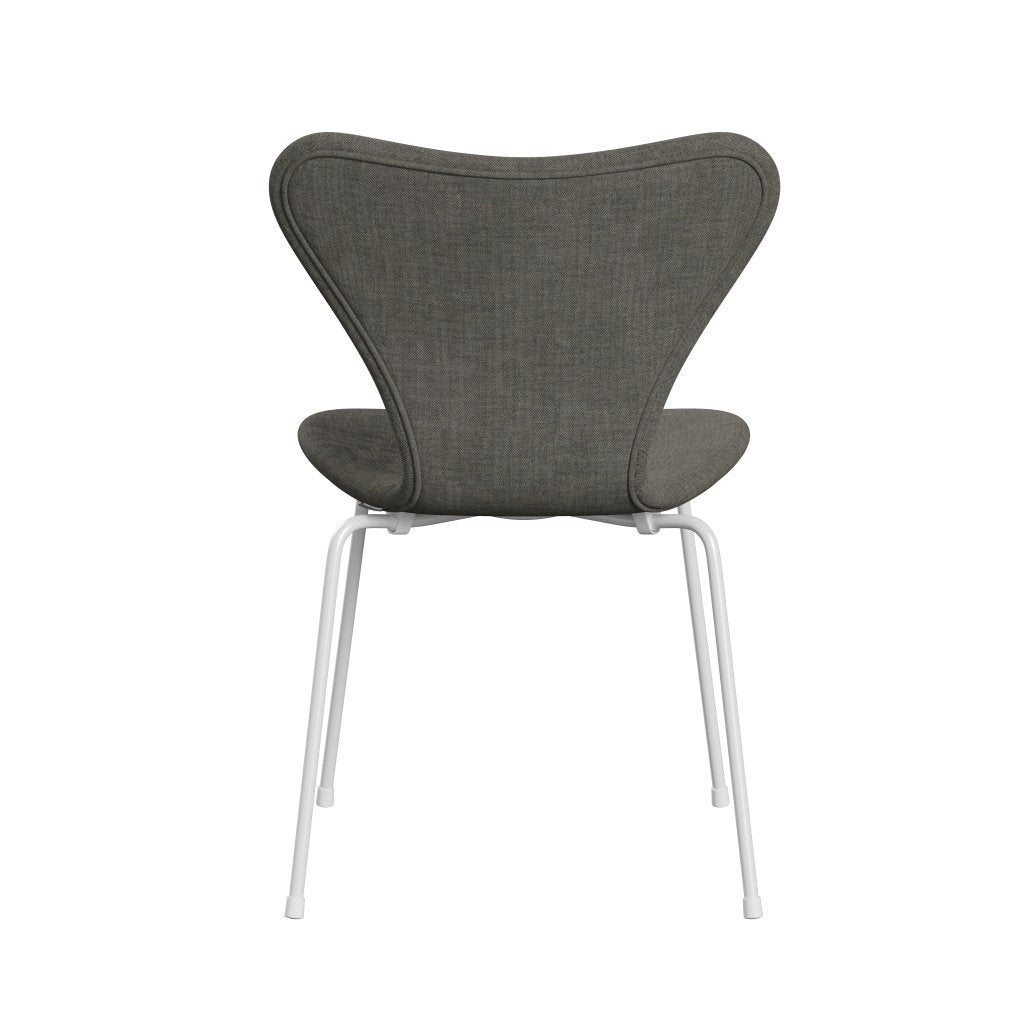 Fritz Hansen 3107 Chair Full Upholstery, White/Remix Concrete