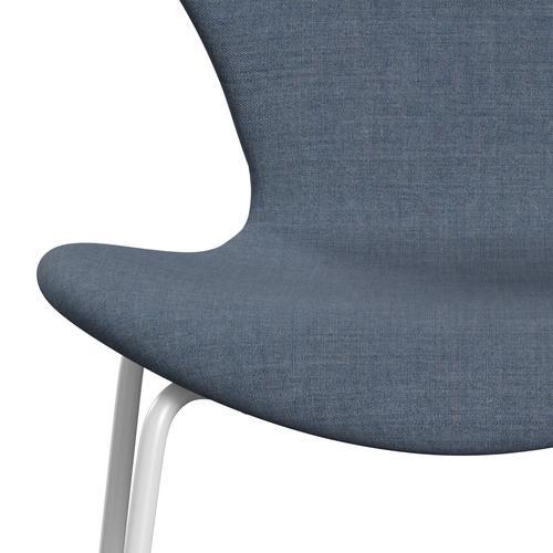 Fritz Hansen 3107 Chair Full Upholstery, White/Remix Grey (Rem733)