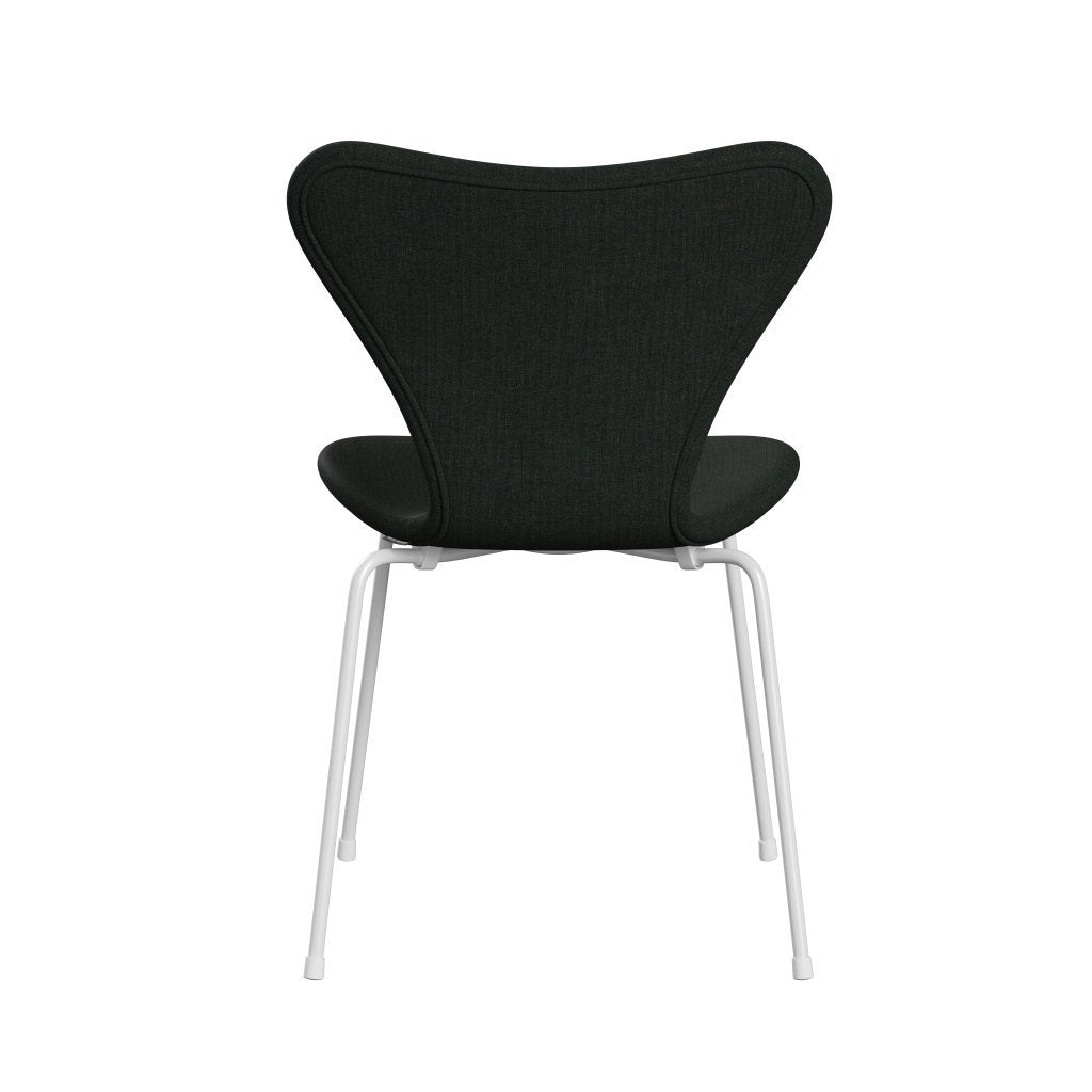 Fritz Hansen 3107 Chair Full Upholstery, White/Remix Black (Rem973)