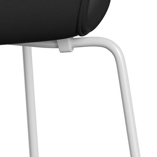 Fritz Hansen 3107 Chair Full Upholstery, White/Soft Black