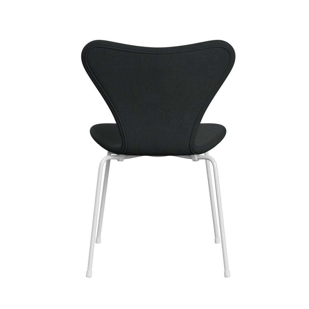 Fritz Hansen 3107 Chair Full Upholstery, White/Steelcut Charcoal