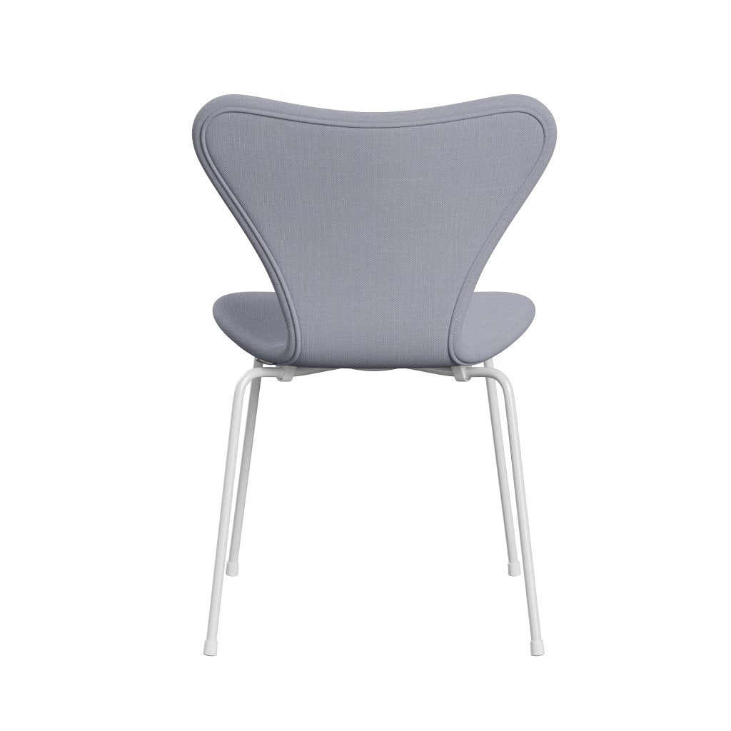 Fritz Hansen 3107 Chair Full Upholstery, White/Steelcut Mouse Grey