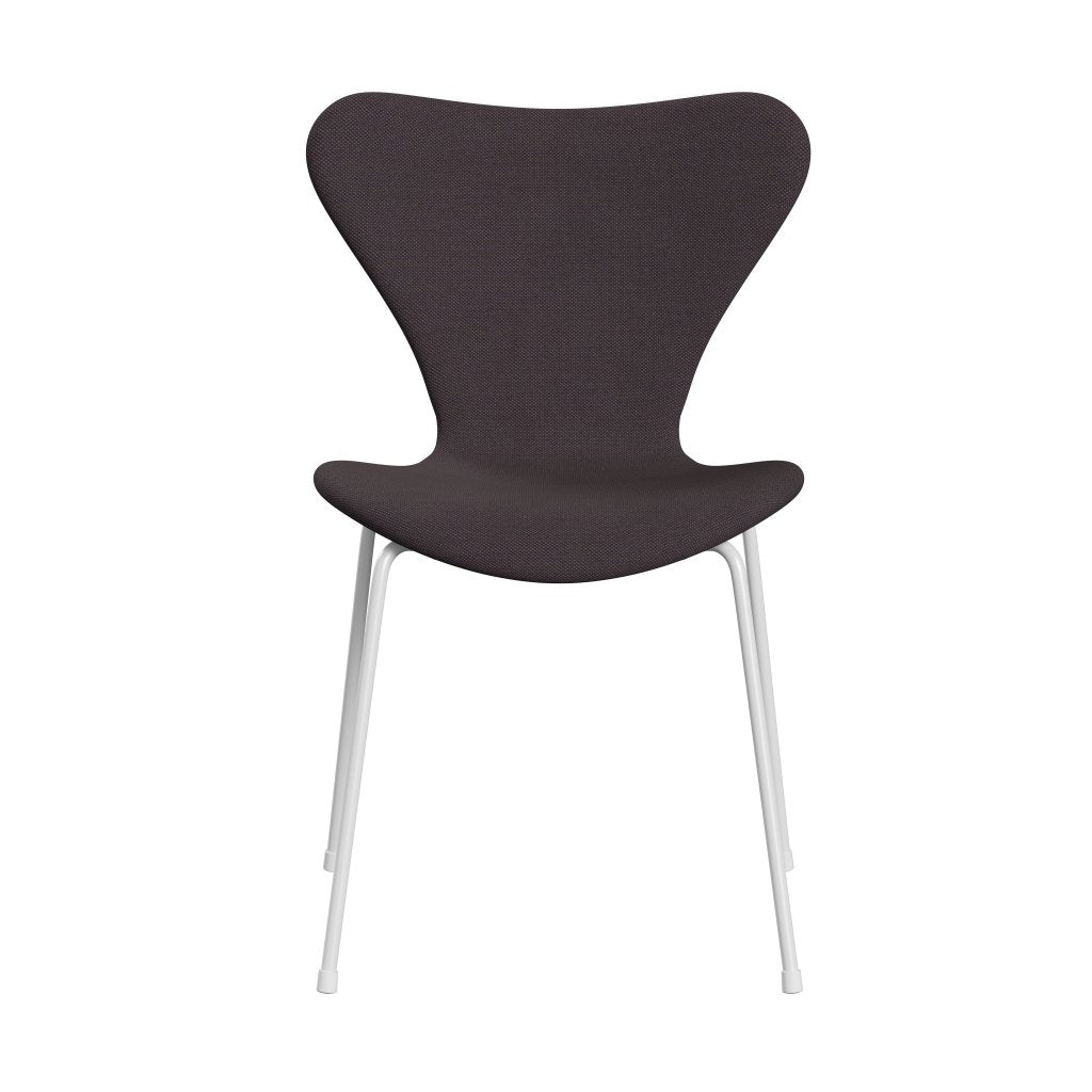 Fritz Hansen 3107 Chair Full Upholstery, White/Steelcut Trio Brown