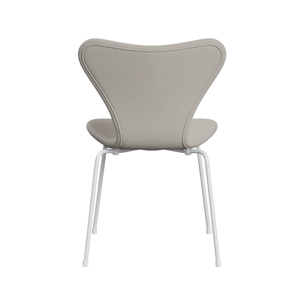 Fritz Hansen 3107 Chair Full Upholstery, White/Steelcut Wool White