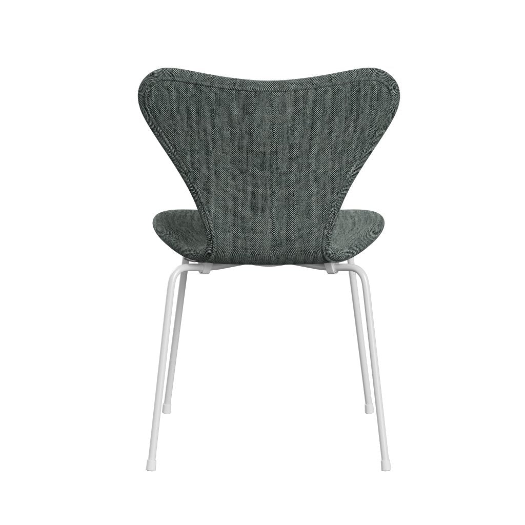 Fritz Hansen 3107 Chair Full Upholstery, White/Sunniva 2 Black/White