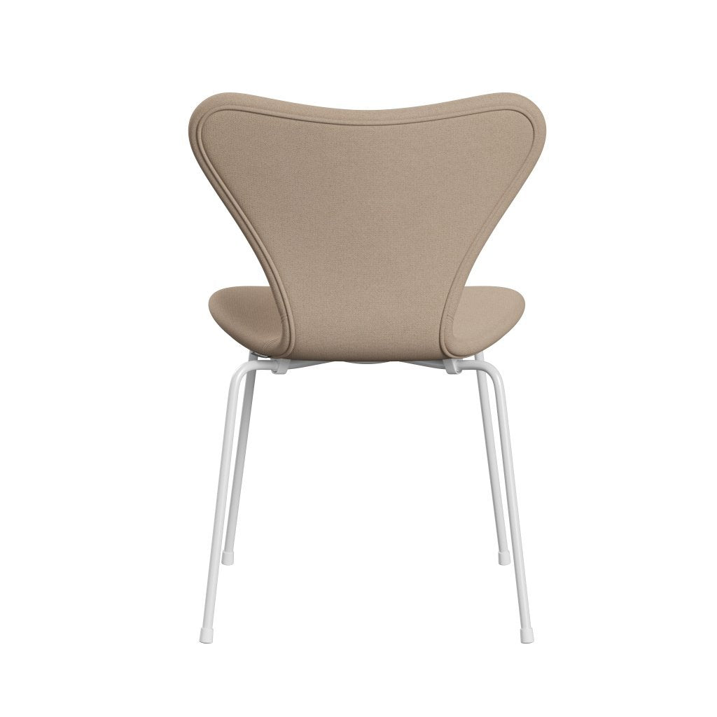 Fritz Hansen 3107 Chair Full Upholstery, White/Tonus Sand