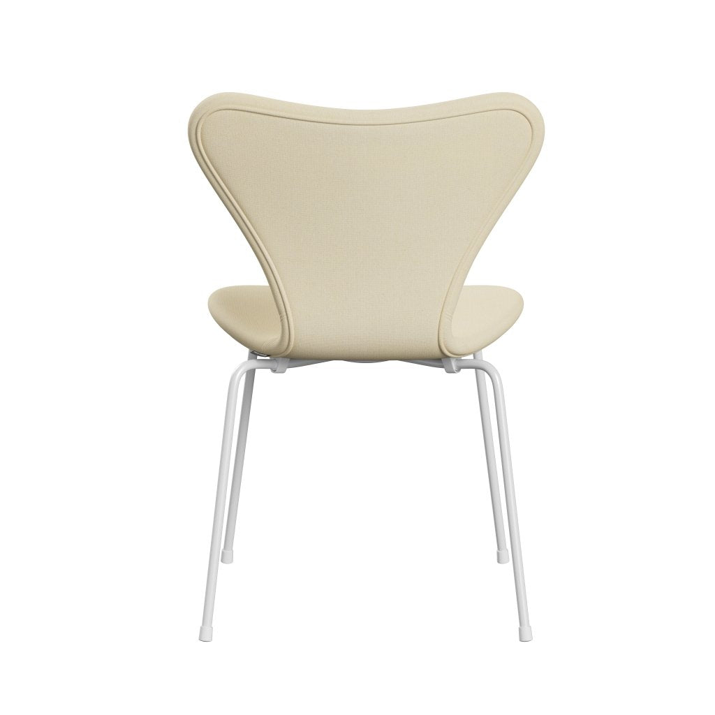 Fritz Hansen 3107 Chair Full Upholstery, White/Tonus Wool White