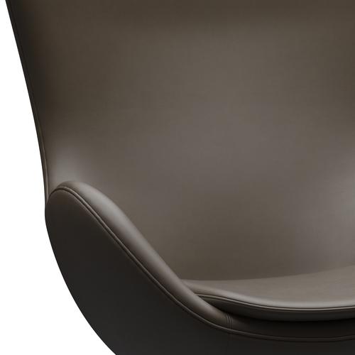 Fritz Hansen The Egg Lounge Chair Leather, Brown Bronze/Essential Stone