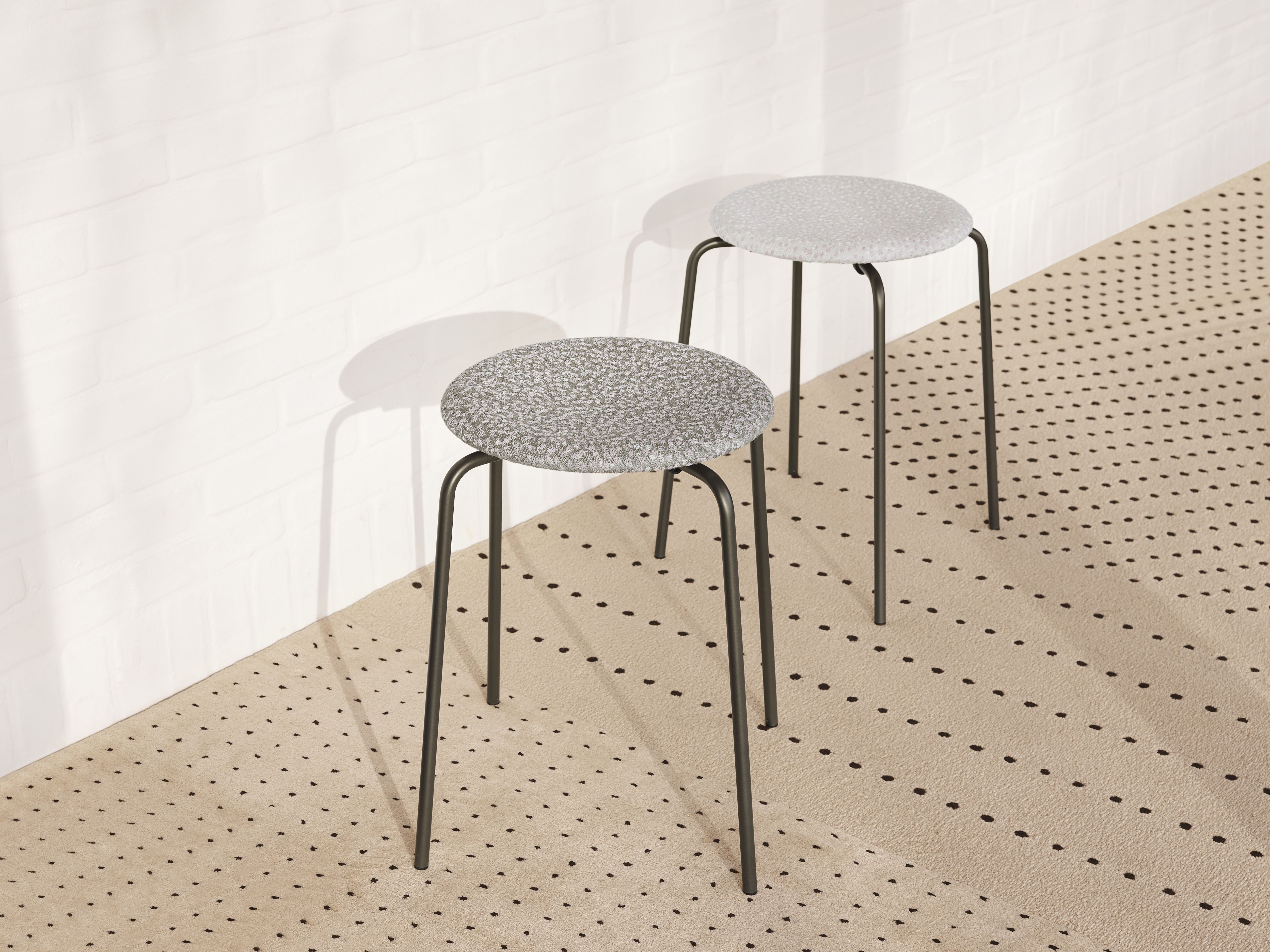 Fritz Hansen Dot Stool, Ria 111/Warm Graphite