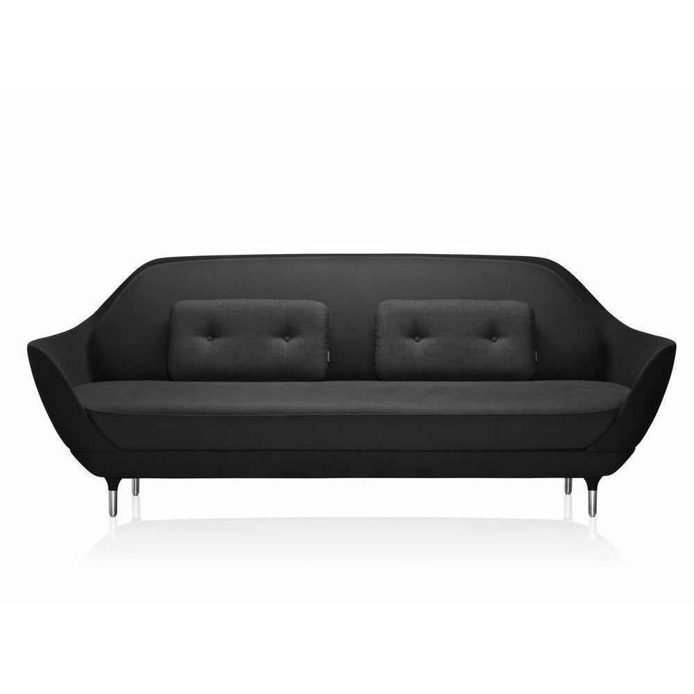 Fritz Hansen Favn Sofa, Fame Black/ Canvas Dark Blue