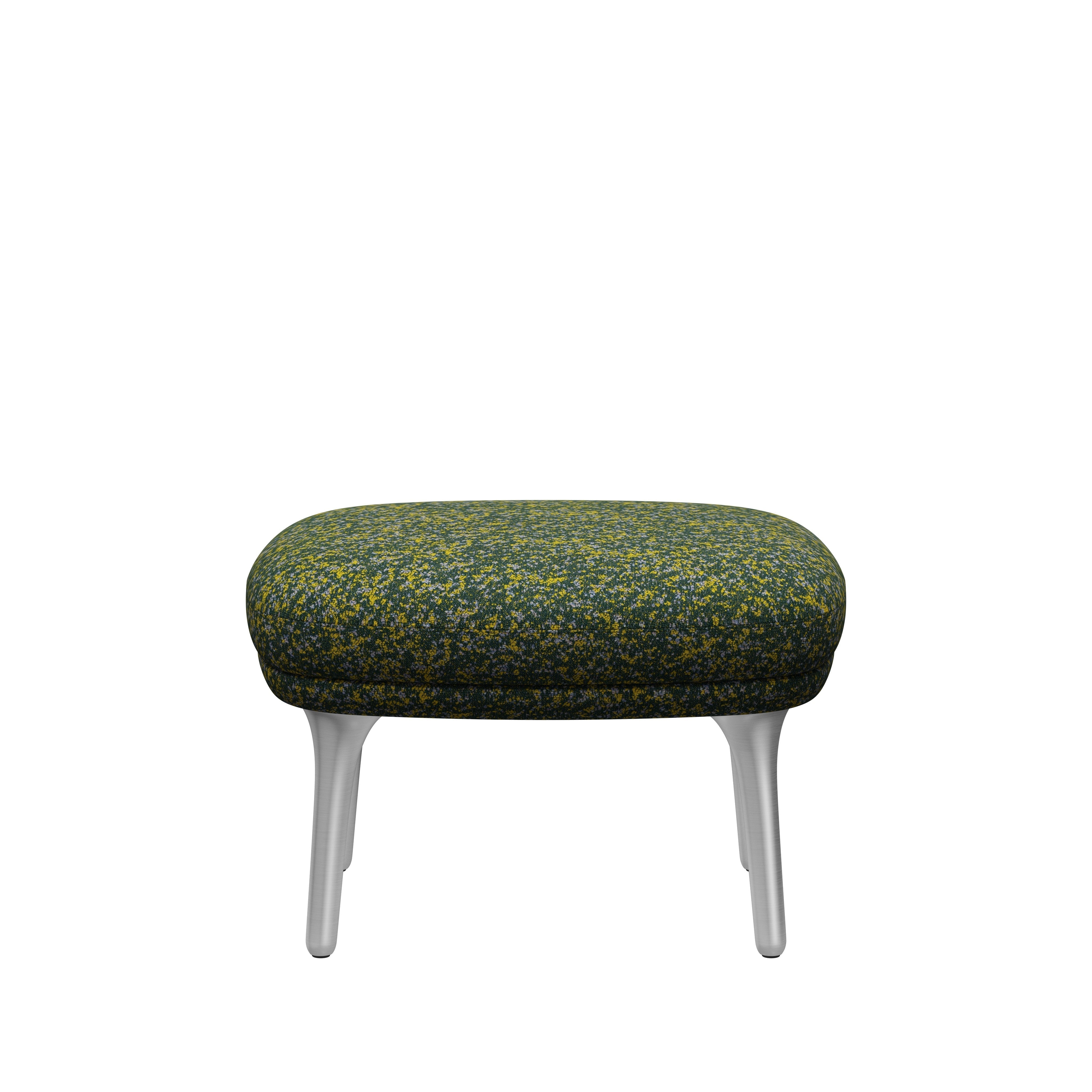 Fritz Hansen Jh11 Ro Footstoll Aluminum, Atom Green