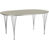 Fritz Hansen Super Ellipse Table 100 X170 Cm, Grey Efeso Laminate