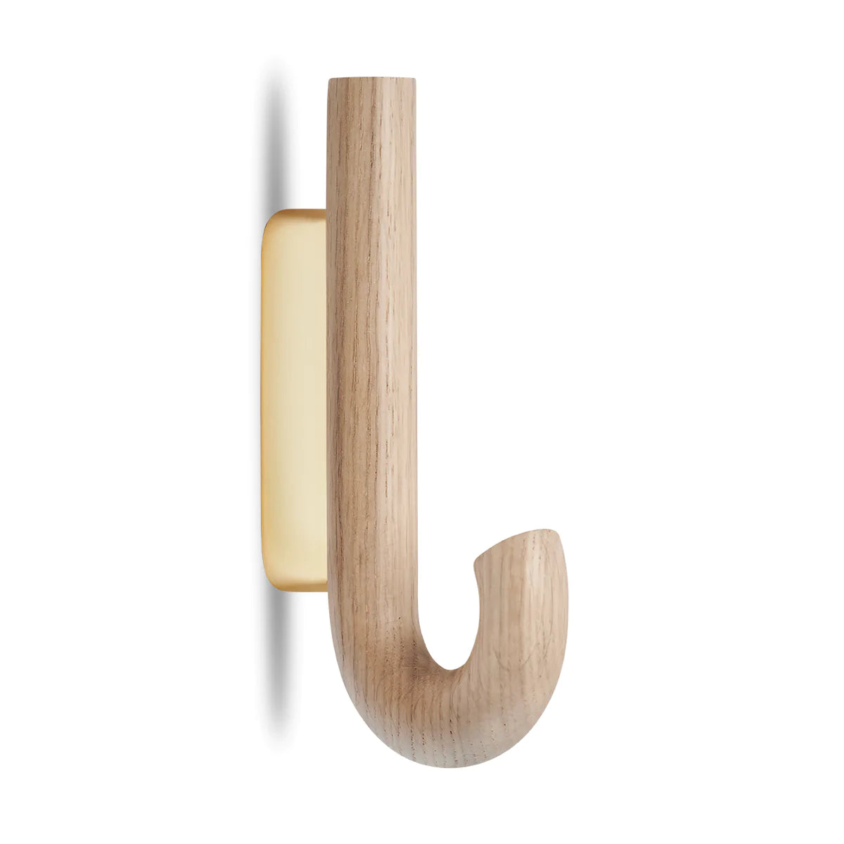 Gejst Hook Mini Hook, Oak/Brass