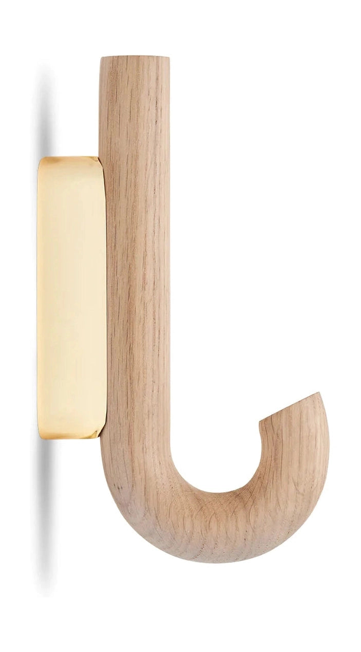 Gejst Hook Mini Hook, Oak/Brass