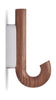 Gejst Hook Mini Hook, Walnut/Chrome