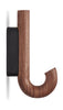 Gejst Hook Mini Hook, Walnut/Black