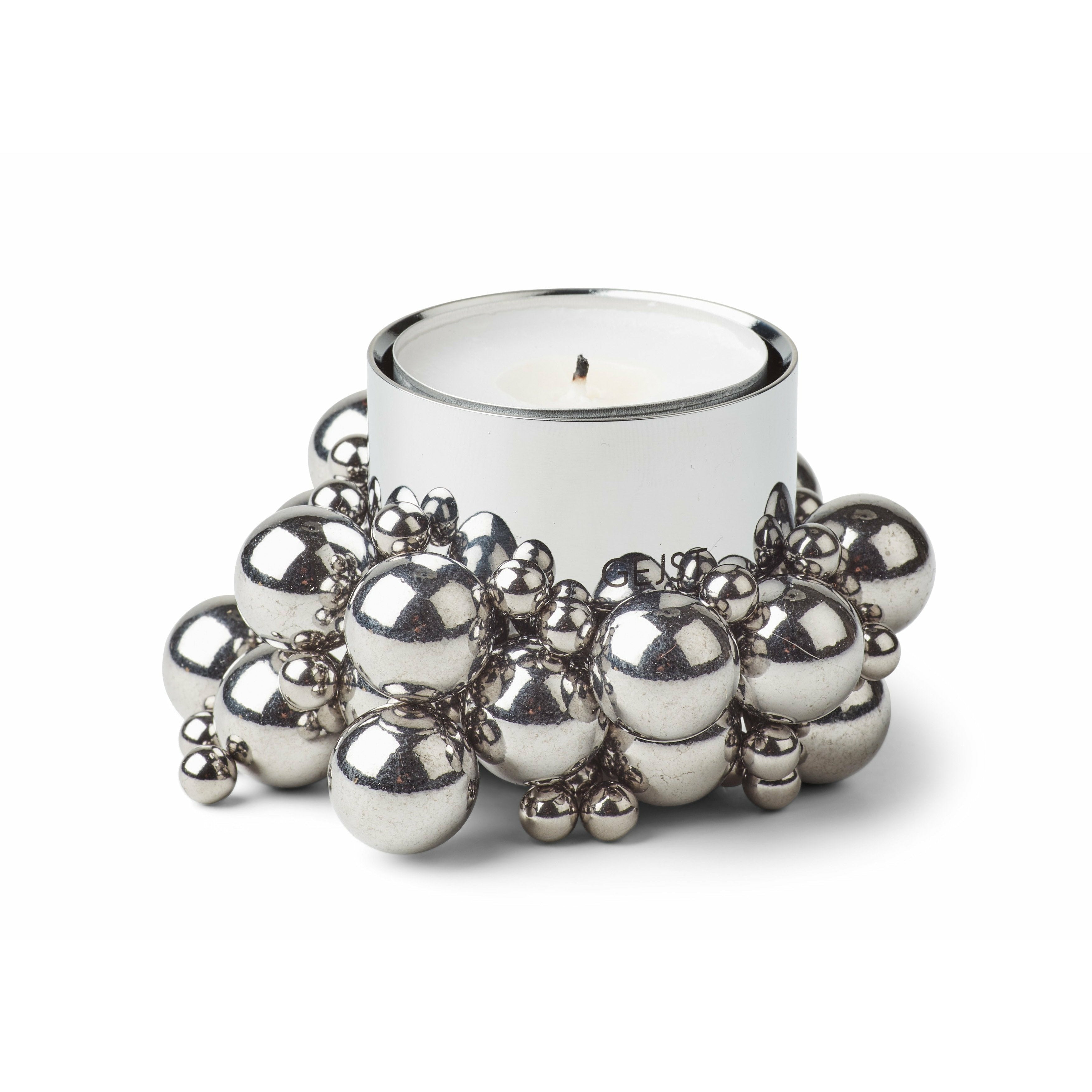 Gejst Molekyl Tealight Holder 3 Cm, Chrome