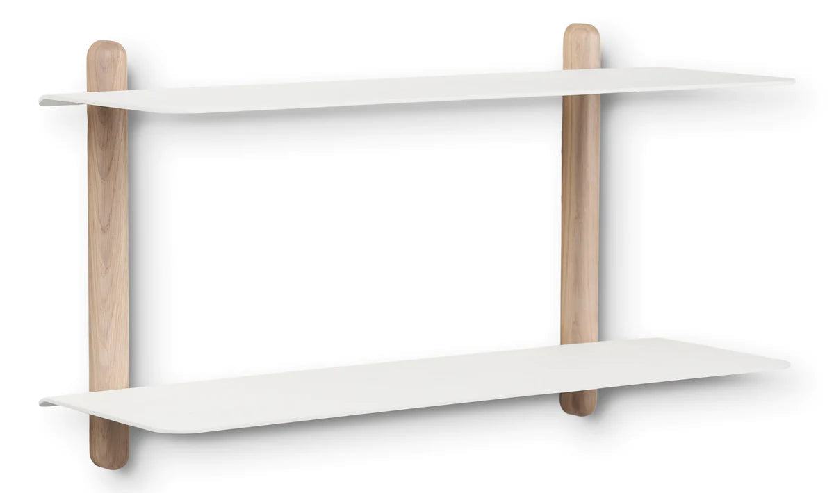 Gejst Nivo Shelf F Large, Light Oak/White