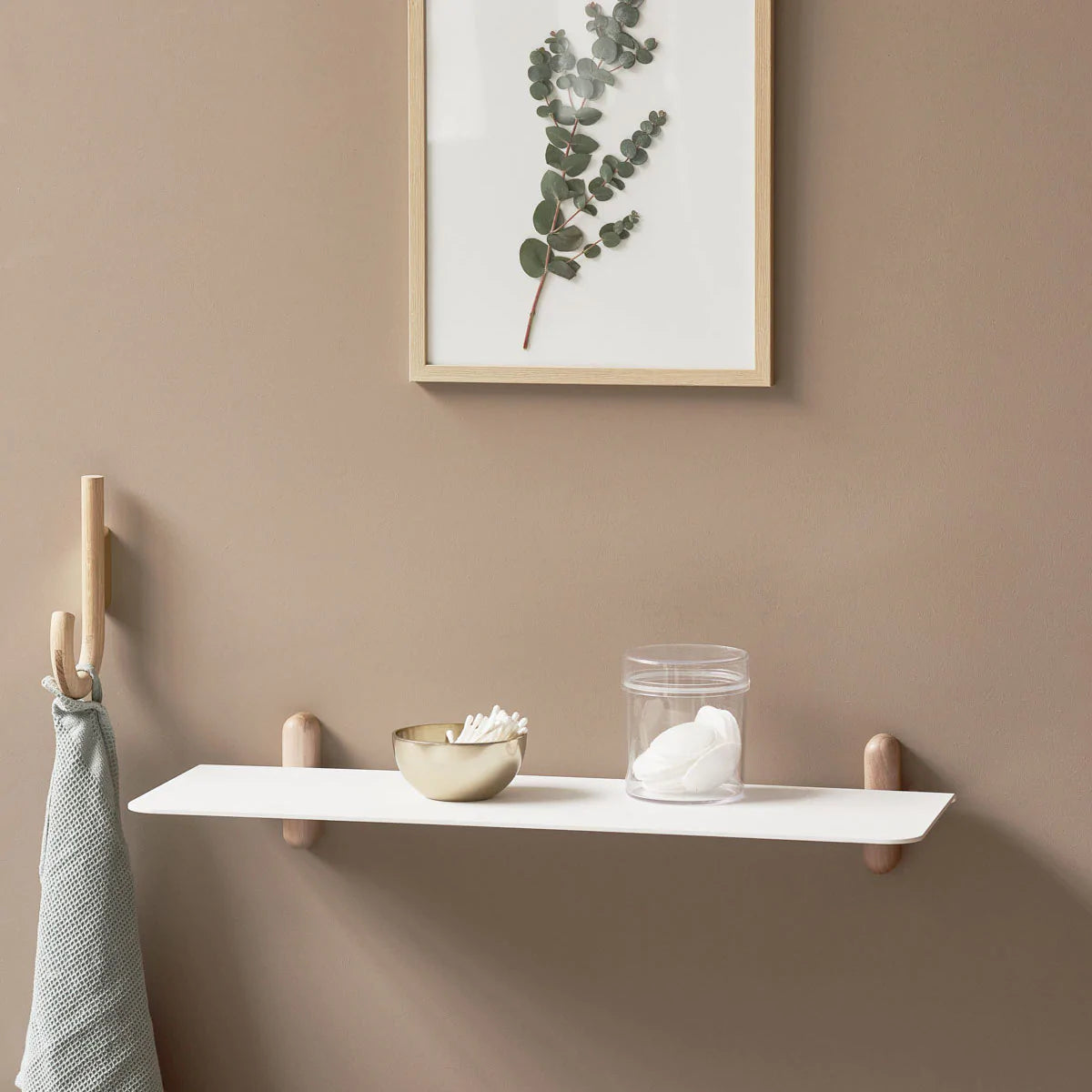 Gejst Nivo Shelf G Large, Light Oak/White