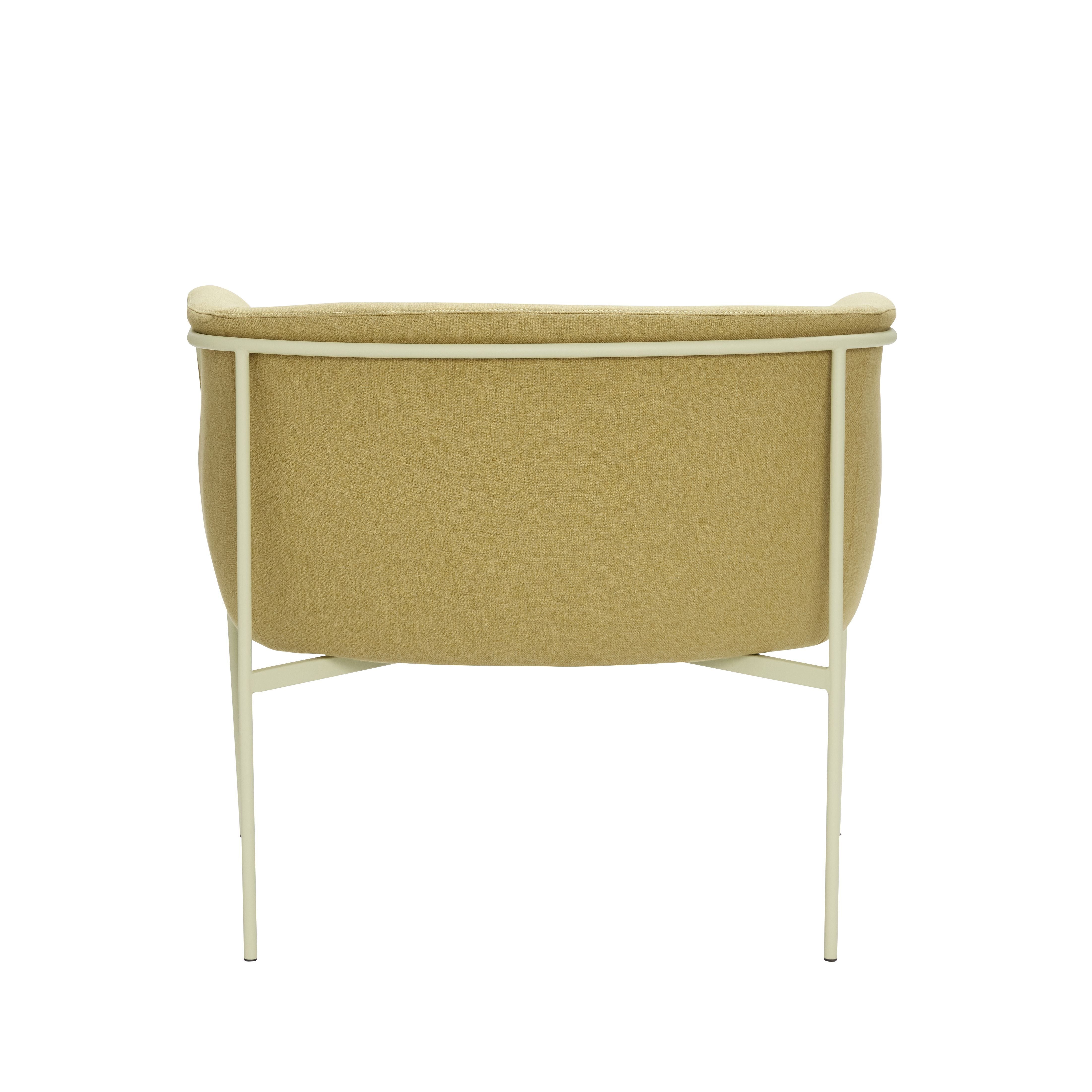 Hübsch Eyrie Lounge Chair Polyester/Metal Yellow/Light Green