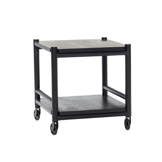 Hübsch Norme trolley arbre fsc noir