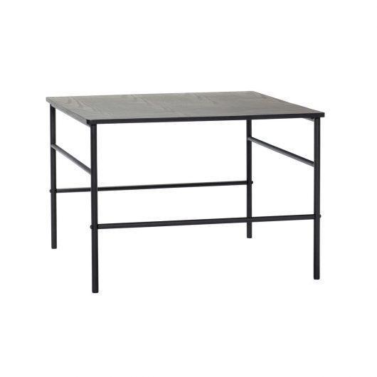 Hübsch Table norme bois / fer fsc noir