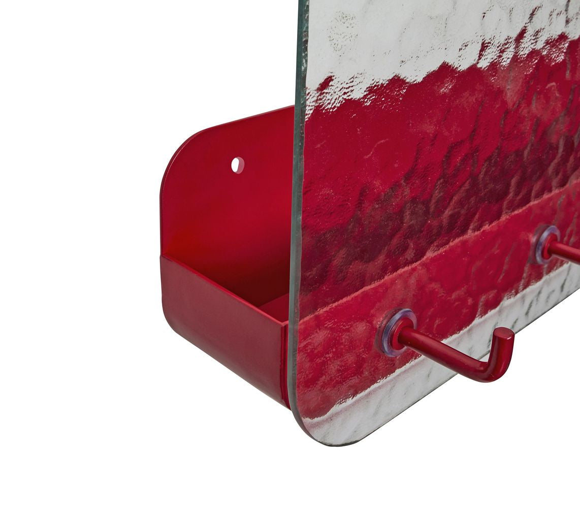 Hübsch Shack Wall Shelf, Red