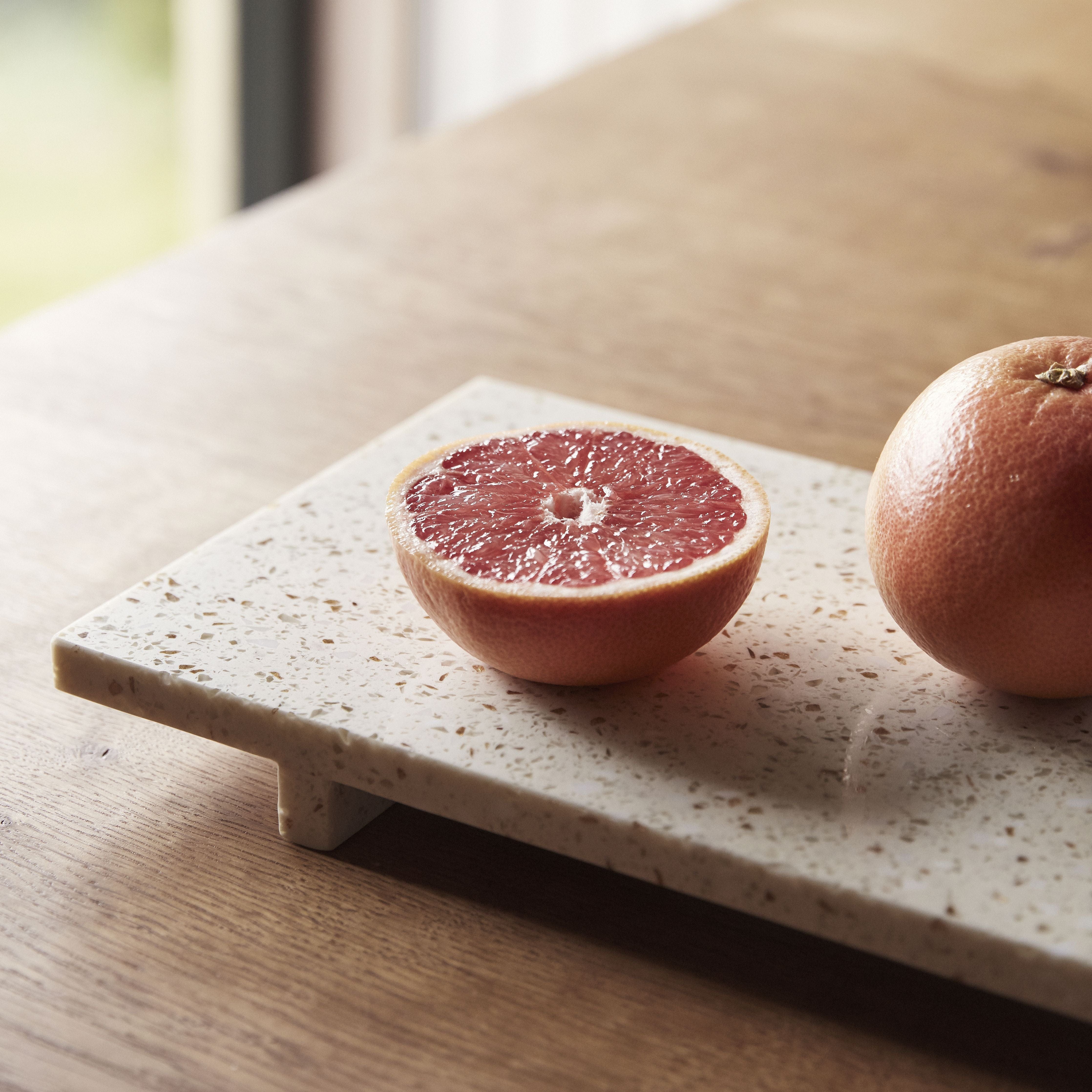 Hübsch Stone Tray Terrazzo Beige